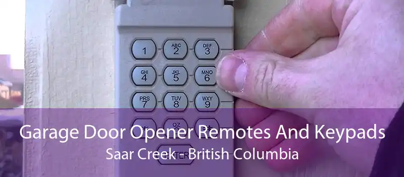 Garage Door Opener Remotes And Keypads Saar Creek - British Columbia