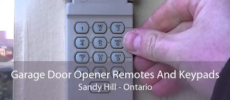 Garage Door Opener Remotes And Keypads Sandy Hill - Ontario