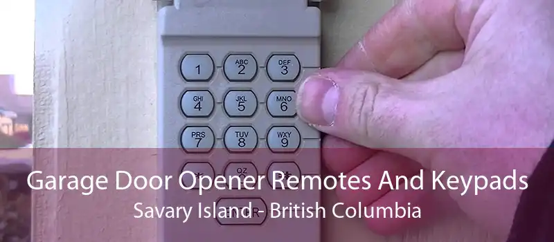 Garage Door Opener Remotes And Keypads Savary Island - British Columbia