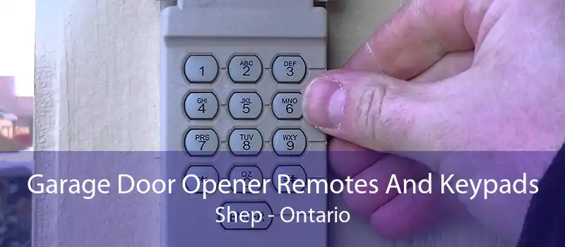 Garage Door Opener Remotes And Keypads Shep - Ontario