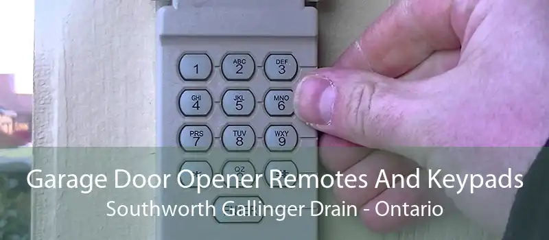 Garage Door Opener Remotes And Keypads Southworth Gallinger Drain - Ontario