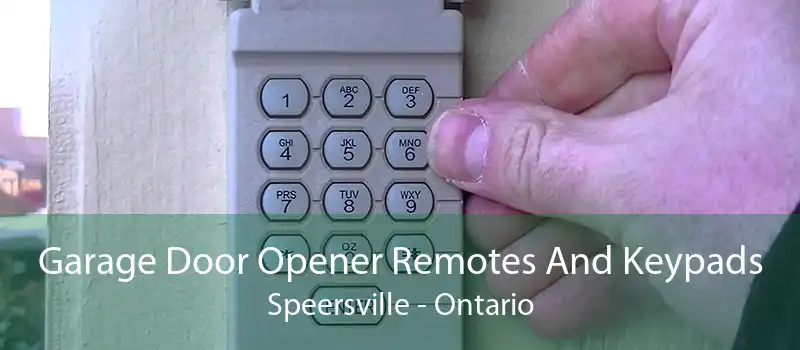 Garage Door Opener Remotes And Keypads Speersville - Ontario