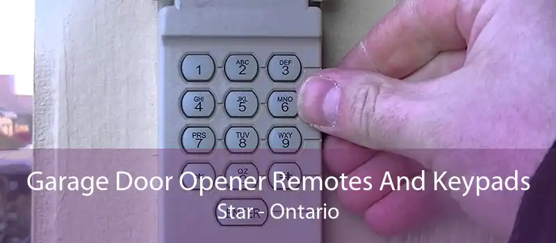 Garage Door Opener Remotes And Keypads Star - Ontario