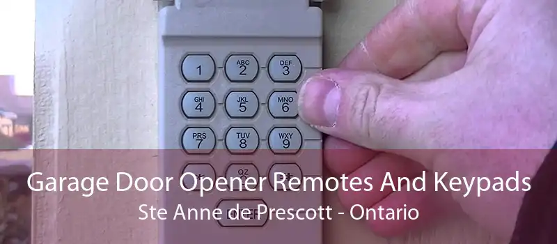 Garage Door Opener Remotes And Keypads Ste Anne de Prescott - Ontario