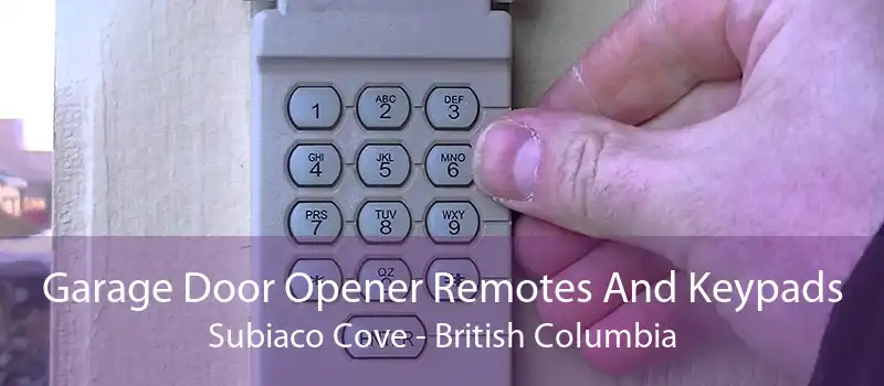 Garage Door Opener Remotes And Keypads Subiaco Cove - British Columbia