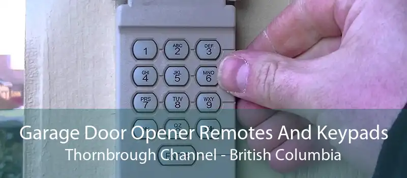 Garage Door Opener Remotes And Keypads Thornbrough Channel - British Columbia