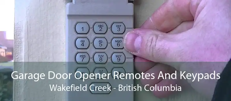 Garage Door Opener Remotes And Keypads Wakefield Creek - British Columbia
