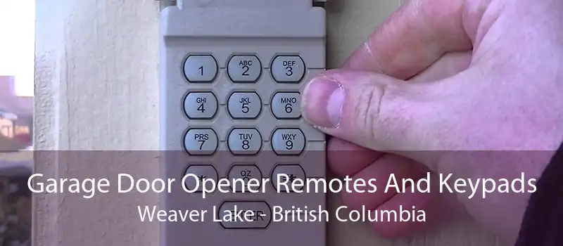 Garage Door Opener Remotes And Keypads Weaver Lake - British Columbia