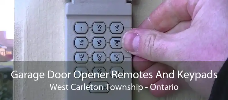 Garage Door Opener Remotes And Keypads West Carleton Township - Ontario