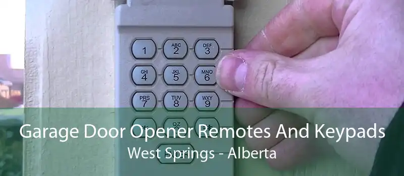 Garage Door Opener Remotes And Keypads West Springs - Alberta