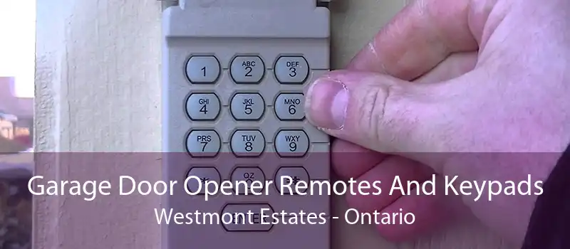 Garage Door Opener Remotes And Keypads Westmont Estates - Ontario