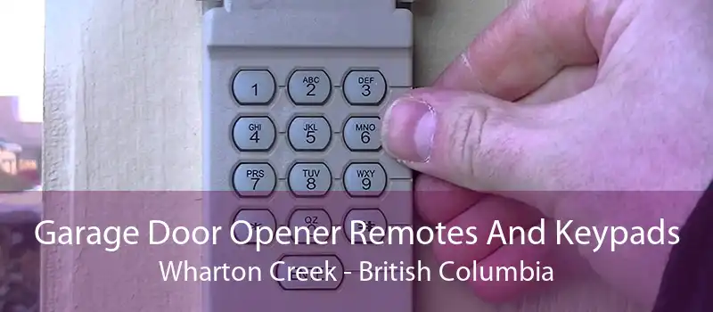 Garage Door Opener Remotes And Keypads Wharton Creek - British Columbia