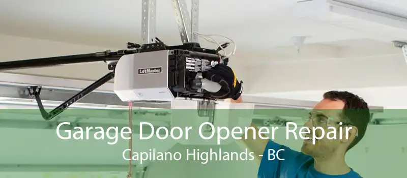 Garage Door Opener Repair Capilano Highlands - BC