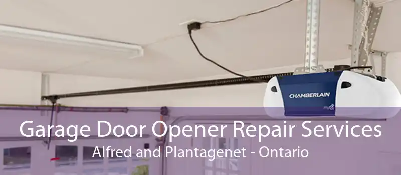 Garage Door Opener Repair Services Alfred and Plantagenet - Ontario