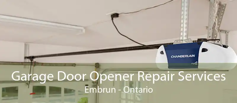 Garage Door Opener Repair Services Embrun - Ontario