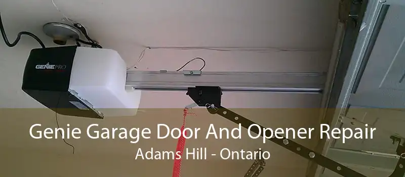 Genie Garage Door And Opener Repair Adams Hill - Ontario