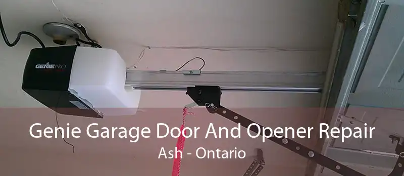 Genie Garage Door And Opener Repair Ash - Ontario
