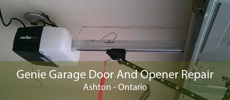 Genie Garage Door And Opener Repair Ashton - Ontario