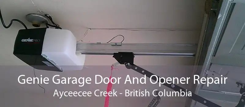 Genie Garage Door And Opener Repair Ayceecee Creek - British Columbia