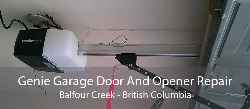 Genie Garage Door And Opener Repair Balfour Creek - British Columbia
