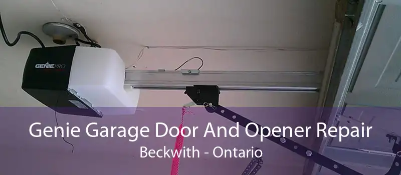 Genie Garage Door And Opener Repair Beckwith - Ontario