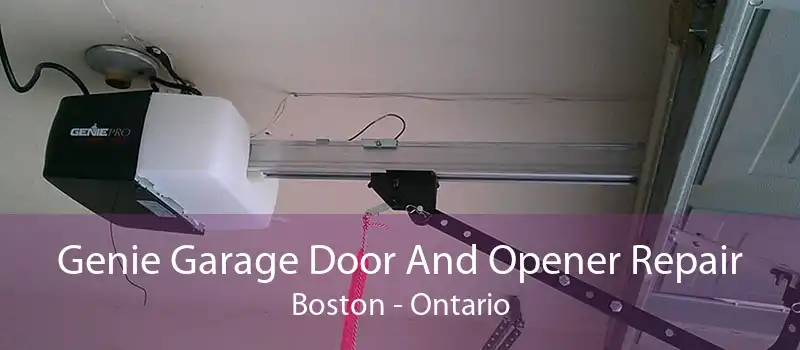 Genie Garage Door And Opener Repair Boston - Ontario