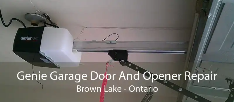 Genie Garage Door And Opener Repair Brown Lake - Ontario
