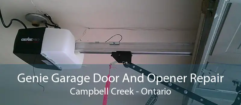 Genie Garage Door And Opener Repair Campbell Creek - Ontario