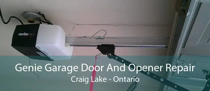 Genie Garage Door And Opener Repair Craig Lake - Ontario