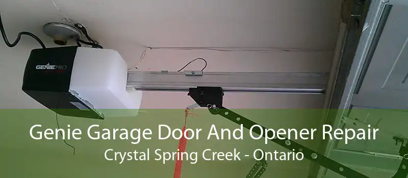 Genie Garage Door And Opener Repair Crystal Spring Creek - Ontario
