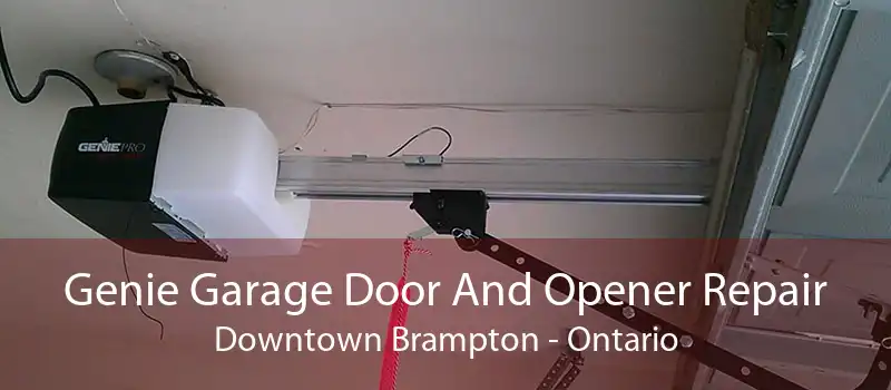 Genie Garage Door And Opener Repair Downtown Brampton - Ontario