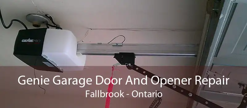 Genie Garage Door And Opener Repair Fallbrook - Ontario