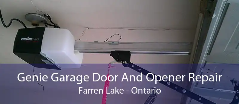 Genie Garage Door And Opener Repair Farren Lake - Ontario