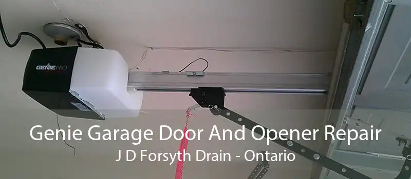 Genie Garage Door And Opener Repair J D Forsyth Drain - Ontario