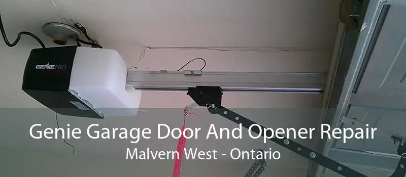 Genie Garage Door And Opener Repair Malvern West - Ontario