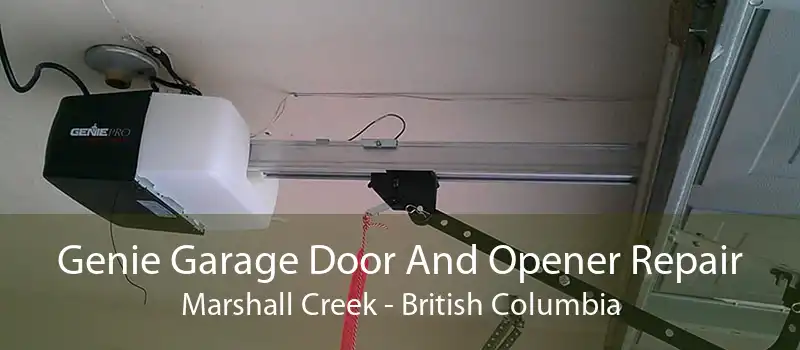 Genie Garage Door And Opener Repair Marshall Creek - British Columbia