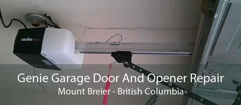 Genie Garage Door And Opener Repair Mount Breier - British Columbia