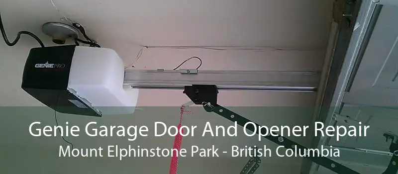Genie Garage Door And Opener Repair Mount Elphinstone Park - British Columbia