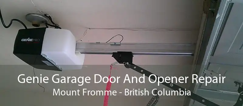 Genie Garage Door And Opener Repair Mount Fromme - British Columbia