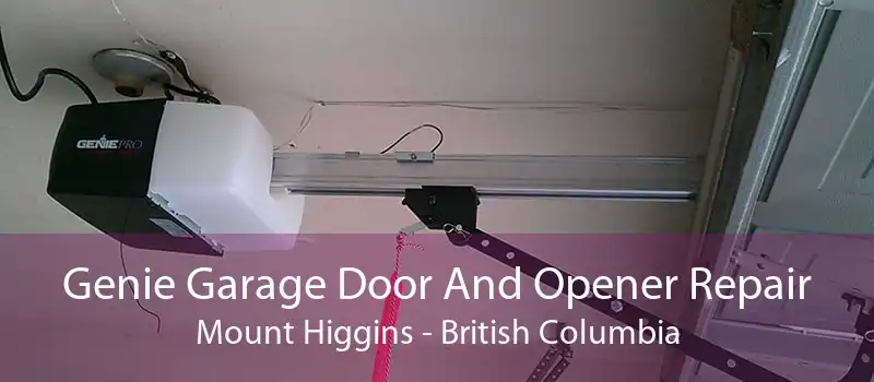 Genie Garage Door And Opener Repair Mount Higgins - British Columbia