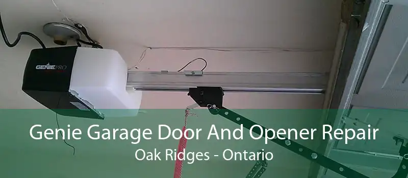 Genie Garage Door And Opener Repair Oak Ridges - Ontario