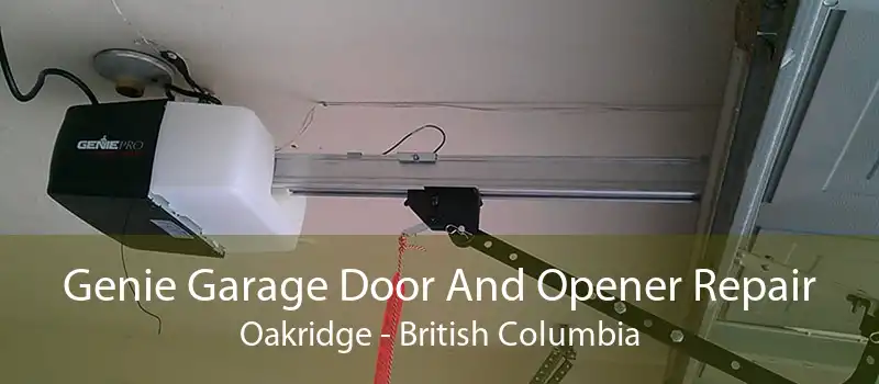 Genie Garage Door And Opener Repair Oakridge - British Columbia