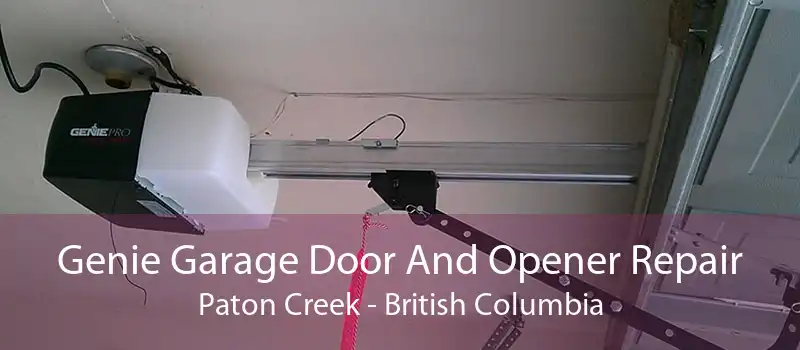 Genie Garage Door And Opener Repair Paton Creek - British Columbia