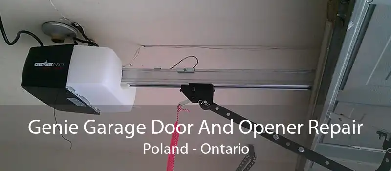 Genie Garage Door And Opener Repair Poland - Ontario