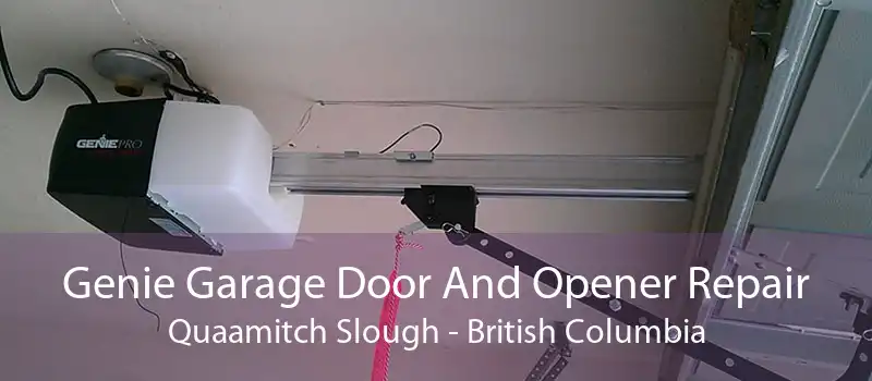 Genie Garage Door And Opener Repair Quaamitch Slough - British Columbia