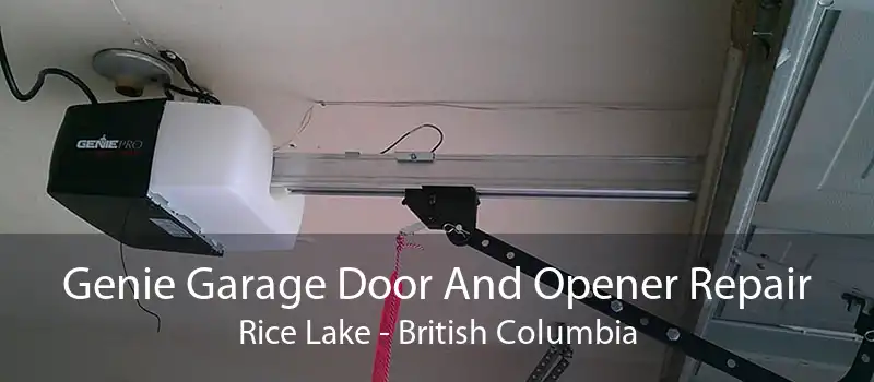 Genie Garage Door And Opener Repair Rice Lake - British Columbia