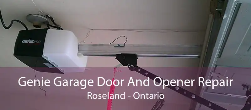 Genie Garage Door And Opener Repair Roseland - Ontario