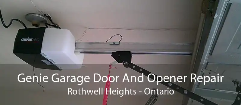 Genie Garage Door And Opener Repair Rothwell Heights - Ontario