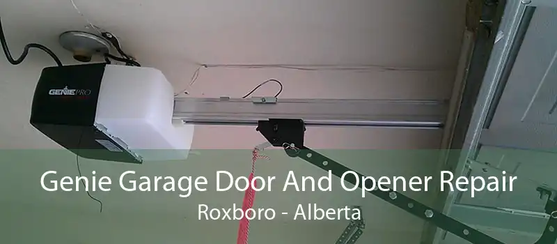 Genie Garage Door And Opener Repair Roxboro - Alberta