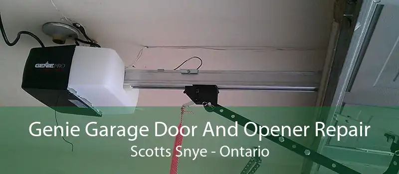 Genie Garage Door And Opener Repair Scotts Snye - Ontario